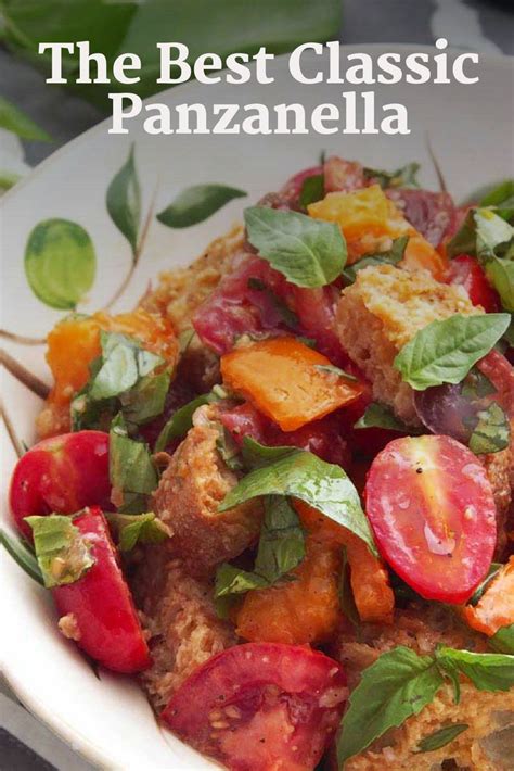 Classic Panzanella Salad Tuscan Style Tomato And Bread Salad Recipe Recipe Panzanella