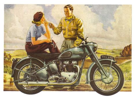 Stranded Kosmonaut Vintage Triumph Motorcycle Ads