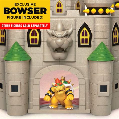 Buy Super Mario 400204 Nintendo Deluxe Bowsers Castle Playset مع 25