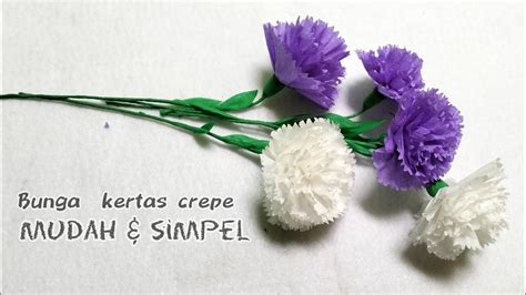 Cara Membuat Bunga Kertas Crepe Mudah Dan Simpel Crepe Paper Flowers