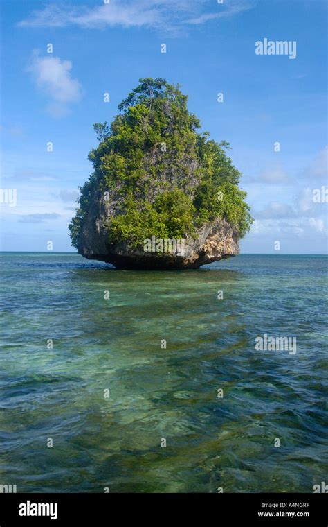 Rock Island Palau Micronesia Stock Photo Alamy