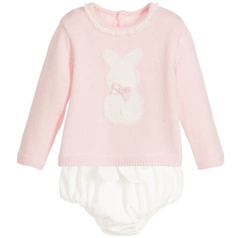 Mayoral Newborn Baby Girls Pale Pink 2 Piece Shorts Set