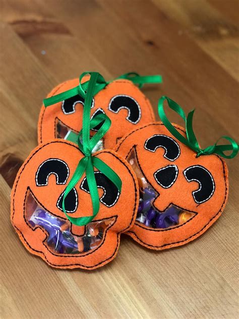 Jack O Lantern Halloween Treat Bags Etsy