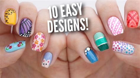 10 Easy Nail Art Designs For Beginners The Ultimate Guide 5 Youtube