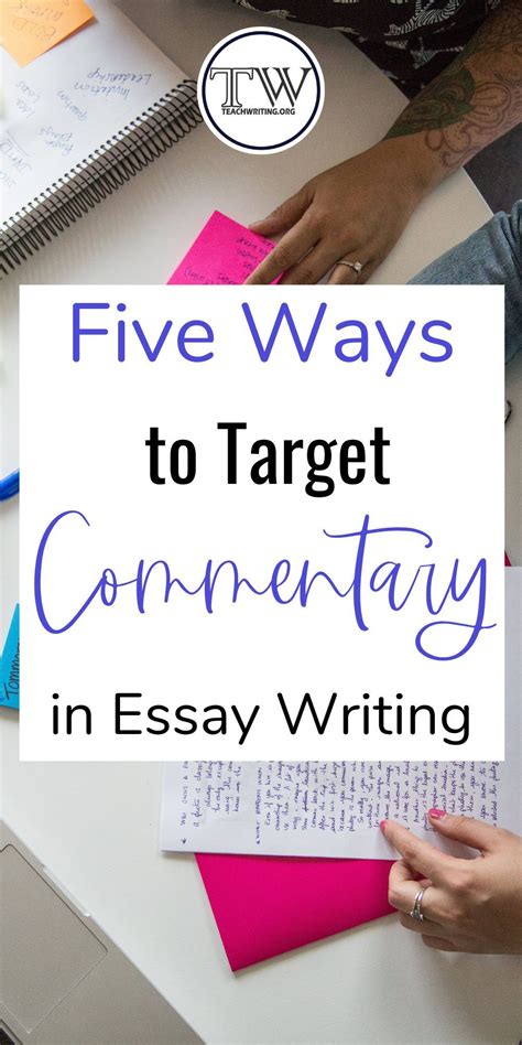 The Commentary Part Of Any Essay Is Always The Most Difficult It Is The Part Of The Essay In