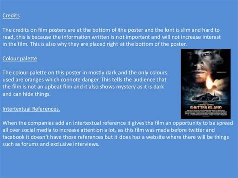 Film Poster Terminology And Features