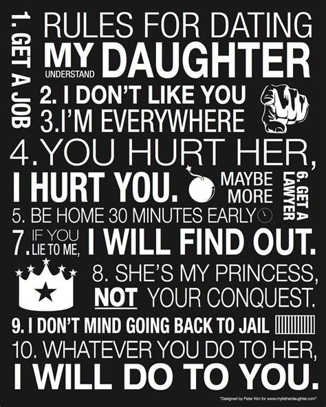 Rules For Dating My Daughter List 2021 Prestastyle