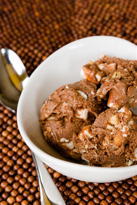 Never microwave your container of ice cream. Rocky Road Ice Cream | Cupcake Project