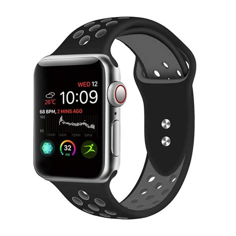 Giant Audio Apple Watch Band 38mm 40mm 42mm 44mm Silicone Sport Bands Breathable Silicone