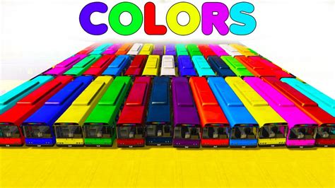 Learn Colors With Bus And Truck Spiderman Cartoon 3d W Superheroes For