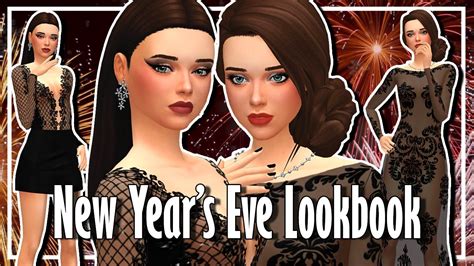 The Sims 4 Lookbook New Years Eve Full Cc List Youtube