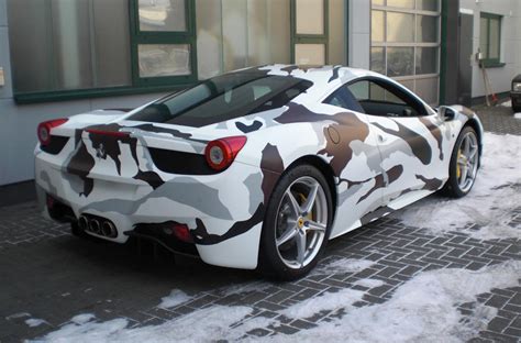 The hybrid hypercar was revealed back in may, and aside from plethora of photos, ferrari offered up a flashy video showing the latest prancing horse dancing. Ferrari 458 Italia in Snow Camouflage Wrap