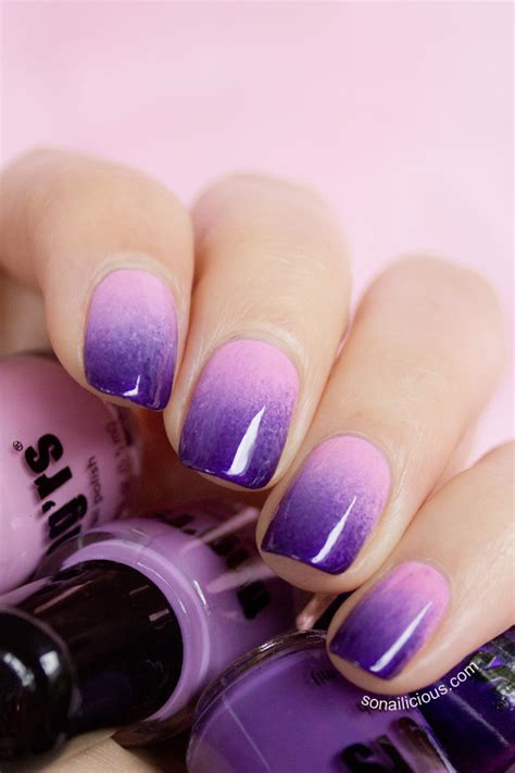 Ombre With Purple Nails