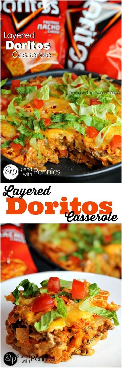 Simply pick up a rotisserie chicken from your supermarket or use leftover chicken or turkey you have on hand, and you'll have dinner in under an hour! Layered Doritos Casserole! Layers of meat a deliciously ...