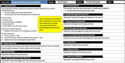 Project Initiation Document Template For Software Development