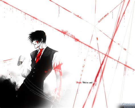Anime Black White And Red Wallpaper Sea You Space Cowboy Text On Black