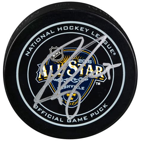 Pekka Rinne Nashville Predators Autographed 2016 Nhl All Star Game Official Game Puck Nhl Auctions