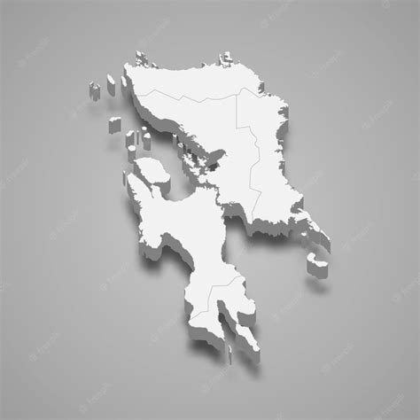 Premium Vector 3d Isometric Map Of Eastern Visayas Is A Region Of