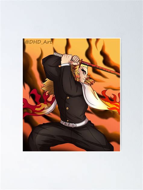 Flame Pillar Poster For Sale By Doodlhappydavis Redbubble