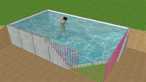 Area sekitar kolam renang sama pentingnya dengan struktur fisik kolam renang itu sendiri. Struktur Kolam Renang 3D | 3D Warehouse