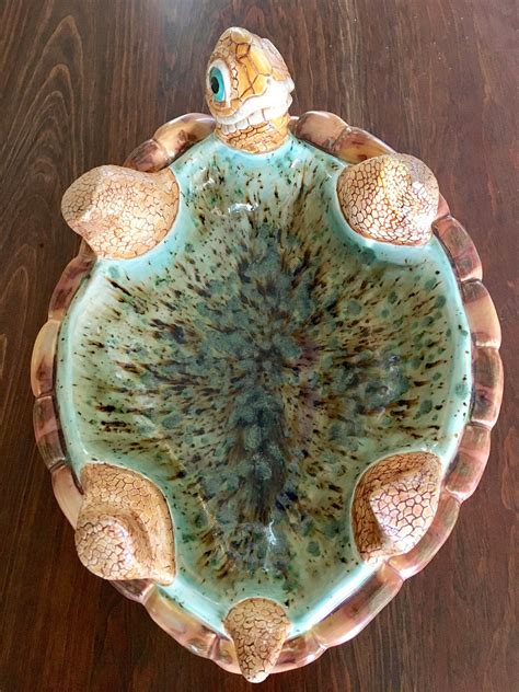 Turtle Bowl Turtle Turtle Art Ceramic Sea Turtle Ceramic Etsy Uk