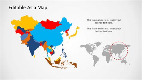 Asia Powerpoint Map Editable Ppt Asia Map Asian Maps Asian Continent