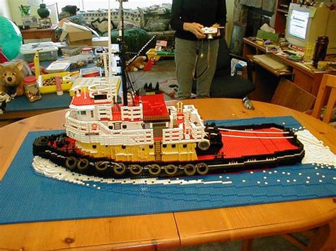 Crowley Maritime Tugboat 001 Lego Design Lego Boat Tug Boats