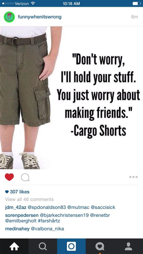 Cargo Shorts Short Memes Cargo Shorts Funny Pictures