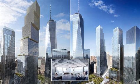 architect unveils dual design for 2 world trade center in new york daily mail online