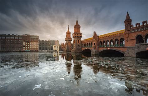 Picture Berlin Germany Ice Bridge River Cities
