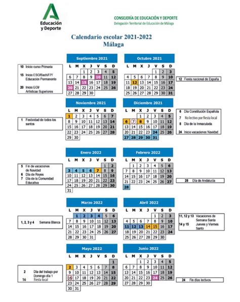 Este Es El Calendario Escolar Para El Curso 2021 2022 Vrogue