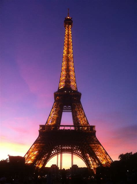 My Personal Picture Of Eiffel Tower At Sunset Spectacular View Tour