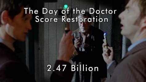 The Day Of The Doctor Score Restoration 4 247 Billion Youtube