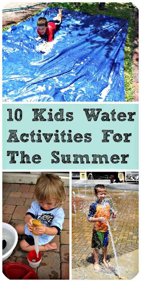 10 Kids Water Activities For The Summer