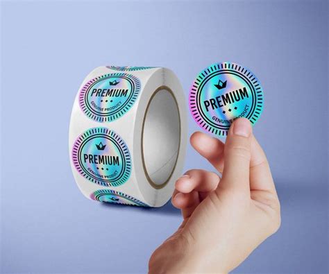 Holographic Label Printing Custom Holographic Roll Stickers Los