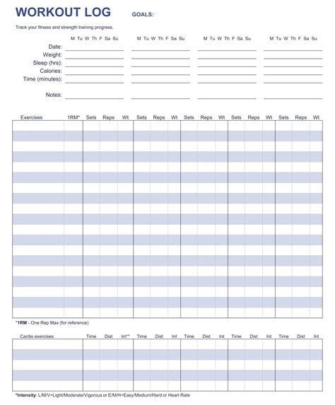 5 Best Free Printable Weight Lifting Workouts Charts Printable Jd