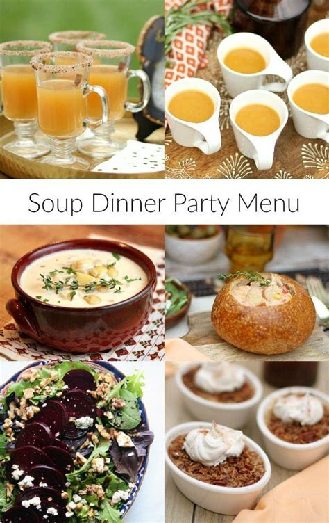 Oct 24, 2019 · updated: Soup Dinner Party Menu | Dinner party recipes, Dinner menu ...