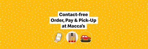contact free order pay and pick up at macca s mcdonald s australia