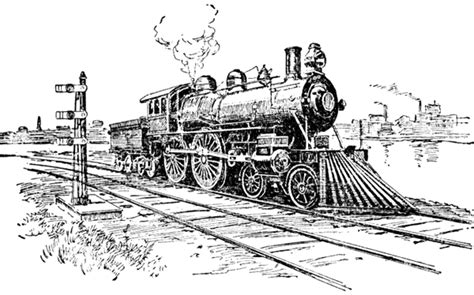 Moreover, they like to see the train when it passes in front… Old Steam Train Drawing