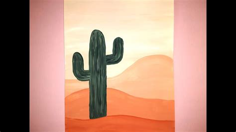 Desert Cactus Painting Youtube