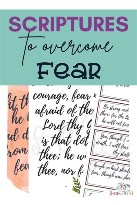 10 Scriptures For Overcoming Fear Too Ease Your Soul