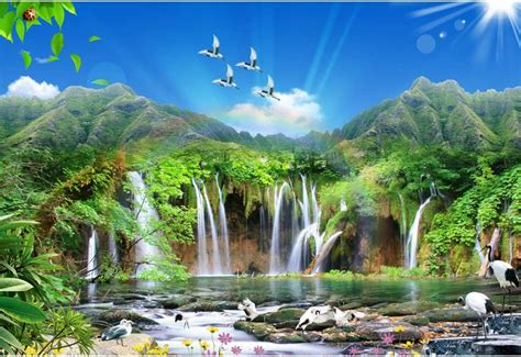 Yeele 10x8ft Spring Waterfall Backdrop For Photography