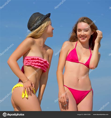 Two Sexy Girls In Bikinis Stock Photo By Rrraum