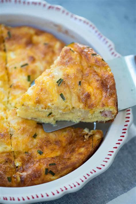 Crustless Bacon Egg And Cheese Quiche Recipe Image Of Food Recipe