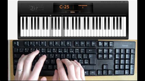 Adele Hello Computer Keyboard Piano Tutorial Youtube