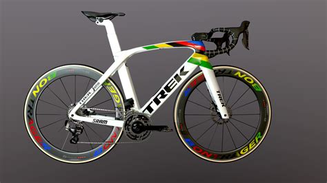 The bike was equipped with a full shimano dura. TREK MADONE World Champion Mads Pedersen edition 3D Model ...