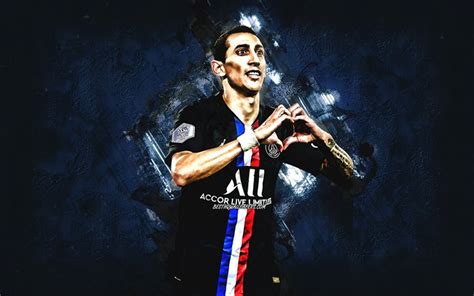 wallpapers angel  maria psg argentine soccer player paris