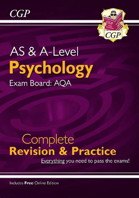 A Level Psychology Aqa Year 1 And 2 Complete Revision And Pract By Cgp Books Paperb 9781782943303