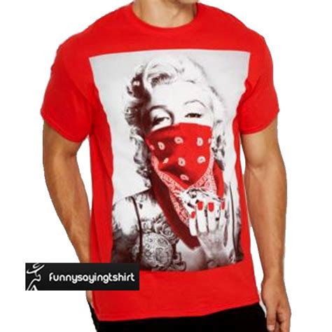 Marilyn Monroe Red Bandana T Shirt Funnysayingtshirts
