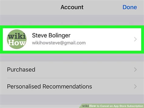 Find your apple id at the top of the screen. How to Cancel an App Store Subscription: 7 Steps (with ...